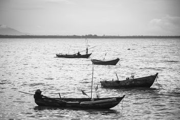 Fisherboats on the water - image #183385 gratis