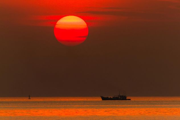 Red sunset sun - Free image #183935