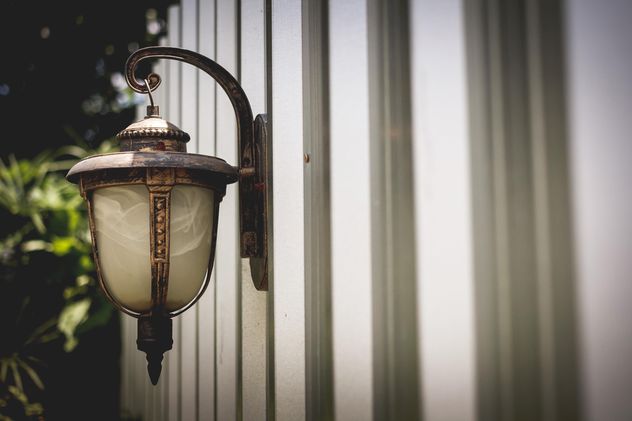 Vintage lantern on wall - Free image #186095