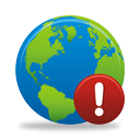 Globe Warning - icon gratuit #194635 