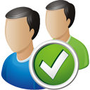 Users Accept - icon #195715 gratis