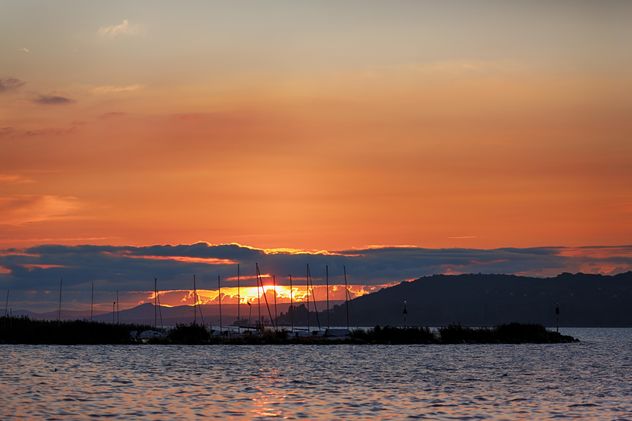Sunset over Balaton's Lake, Hungary - image gratuit #198685 