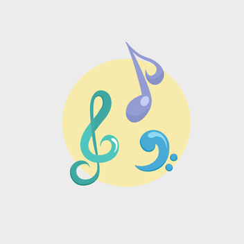 Free Pastel Music Vector - Free vector #201905
