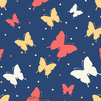 Butterflies Vector Background - Free vector #202045
