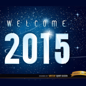 2015 Space Stars 2015 Vectro Background - бесплатный vector #202135