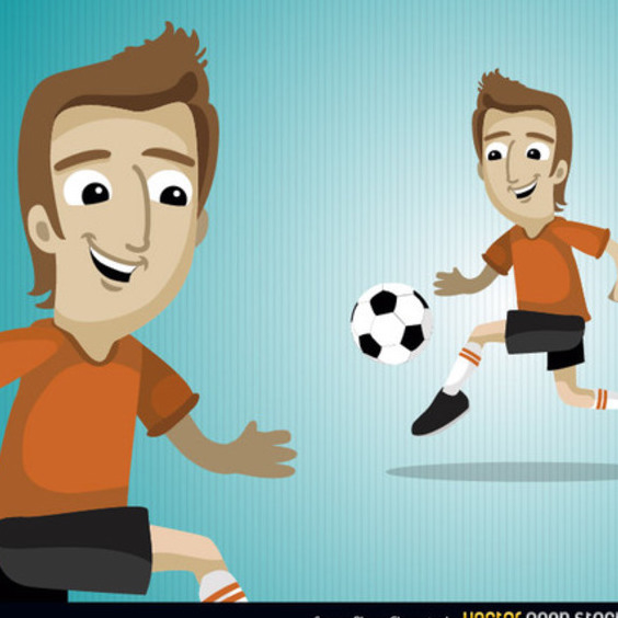 Free Vector Soccer Player Character - vector gratuit #202395 