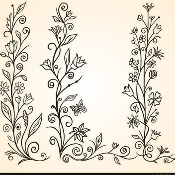 Free Vector Flower Ornament - Free vector #202405
