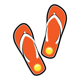 Footwear For The Beach - Free vector #203415