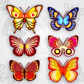 Butterflies 20 - vector gratuit #203675 