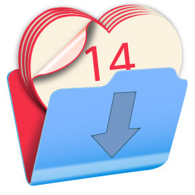 Valentine Calendar Icon - Free vector #203885
