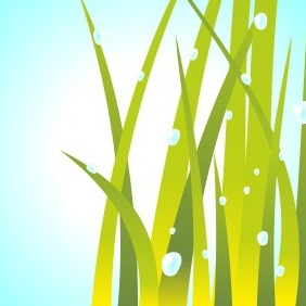 Green Grass With Bubbles - бесплатный vector #204055