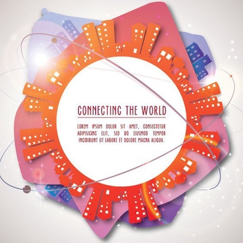 Connecting The World - vector #206945 gratis