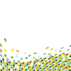 Colorful Wavy Tiles Background - бесплатный vector #207105