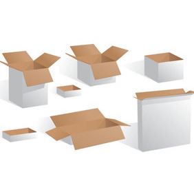 Blank White Boxes - Kostenloses vector #207615