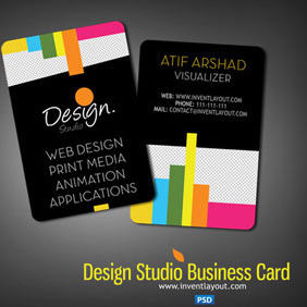 Design Studio Business Card - Kostenloses vector #207725