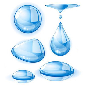 Water Drops Pack - vector gratuit #208025 
