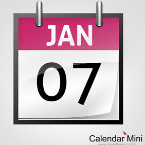 Calendar Mini - vector gratuit #208165 