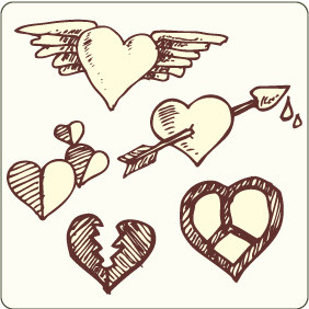 Love Symbols 2 - vector gratuit #208785 