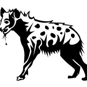Hyena Vector Image - vector gratuit #209035 