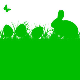 Easter Vector Silhouette - Free vector #209085