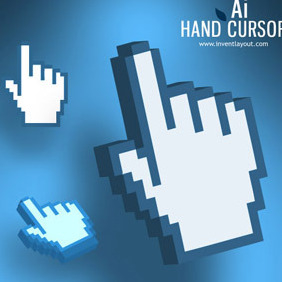 Hand Cursor Ai - Free vector #209125
