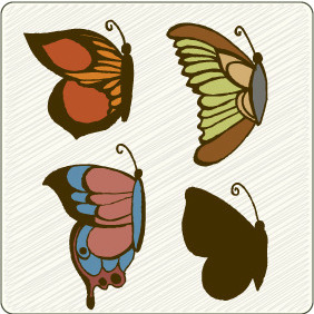 Vector Butterflies 1 - vector #209335 gratis