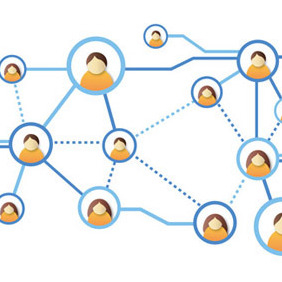 Social Network Grid - бесплатный vector #209575