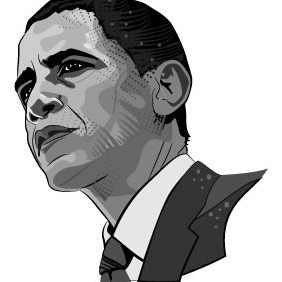 Barack Obama Vector Image - бесплатный vector #211885