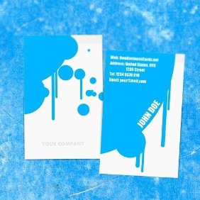 Painter Business Card - Free vector #211945
