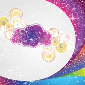 Swirly Wonderful Colored Vector Background - бесплатный vector #212045