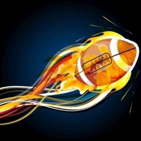 Abstract Rugby Ball - Free vector #213285