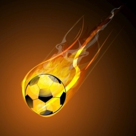 Burning Soccer Ball - vector #214825 gratis
