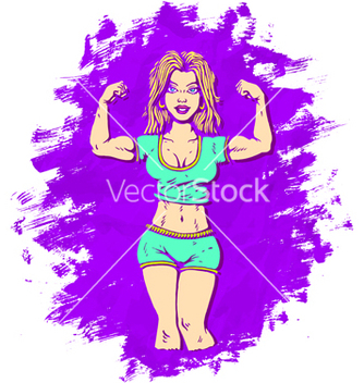 Free girl fitness purple vector - Free vector #214865