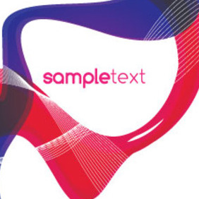 Samplya Abstract Vector With Red & Blue Design - vector #215015 gratis