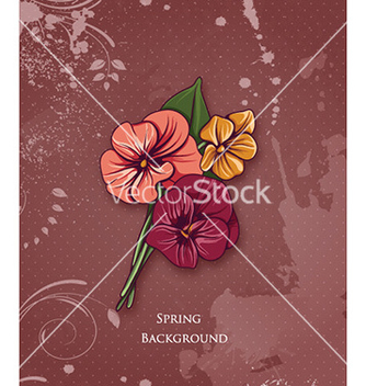 Free floral background vector - Free vector #218485