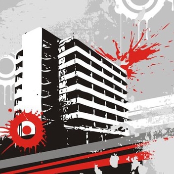 Messy building - Free vector #219925