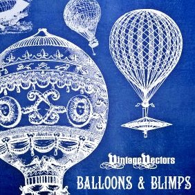 Balloons, Blimps & Dirigibles - Free vector #220745