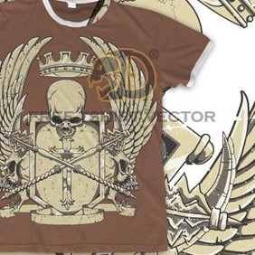 Crest T-shirt Design - vector gratuit #221235 
