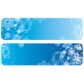 Winter Banners - Free vector #221885