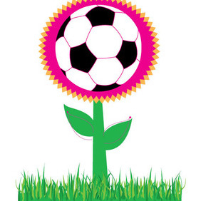 Soccer Flower - Free vector #222295