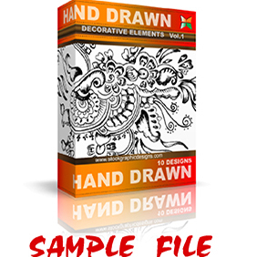 Hand Drawn Decorative Elements - vector gratuit #222735 