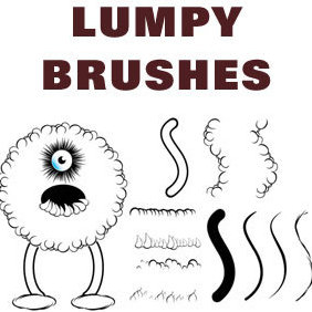 Lumpy Brushes - vector #223455 gratis