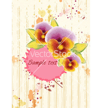 Free grunge floral background vector - Free vector #224255