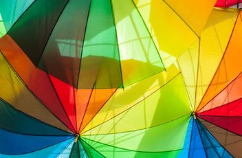 Rainbow umbrellas - image #273135 gratis