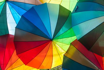 Rainbow umbrellas - image #273145 gratis