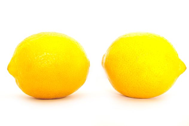 Two lemons isolated on white background - Free image #273185