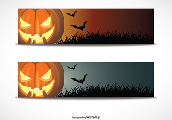 Halloween Banner Set - vector gratuit #273285 