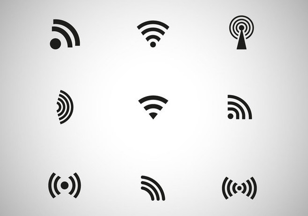 Free Black Wireless Icon Vector - Free vector #274285