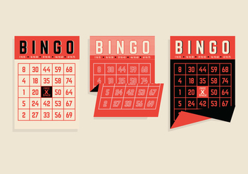 Bingo Card Vectors - Free vector #275205