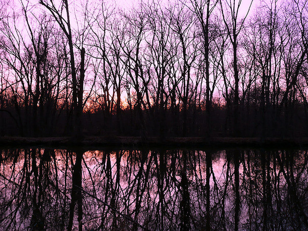 Sunset on the D&R Canal - Kostenloses image #277925